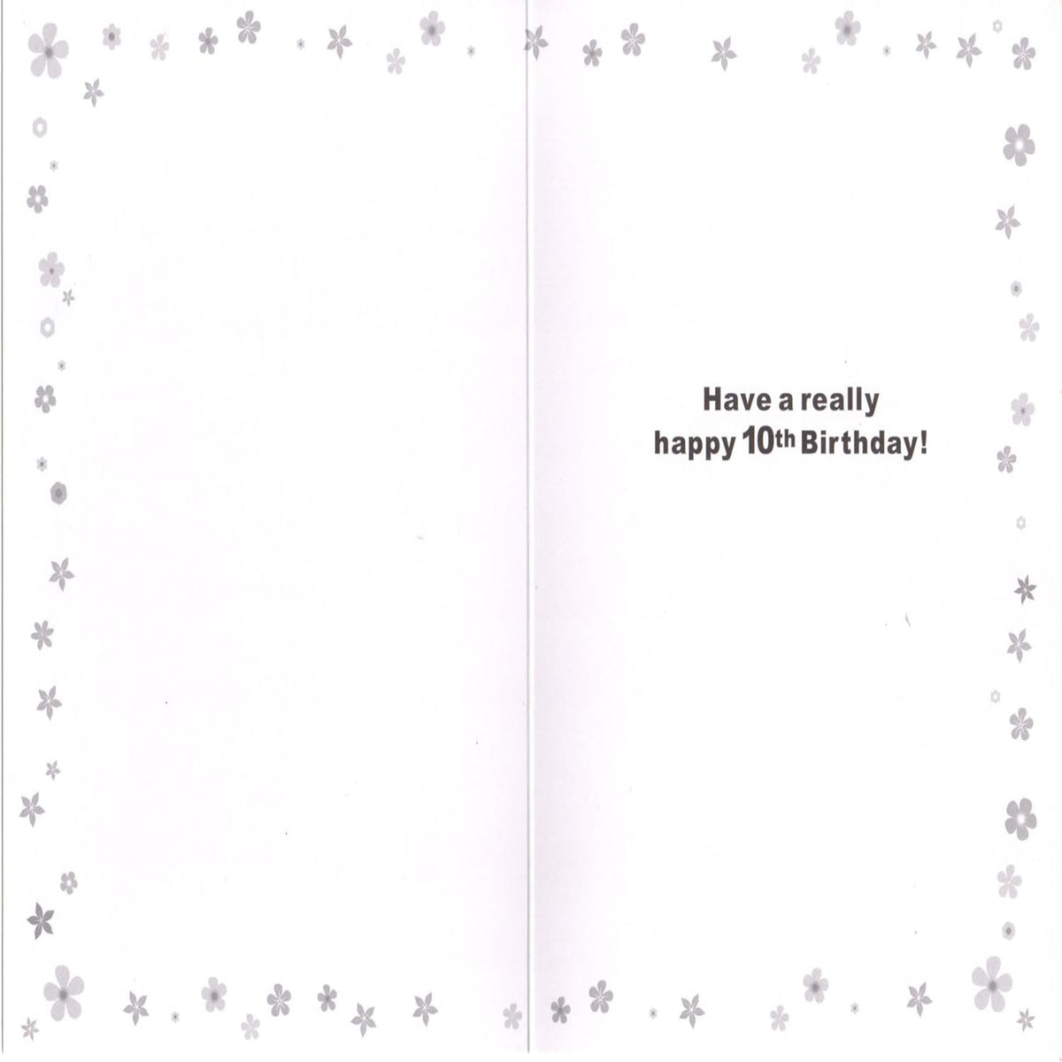 10th Birthday Card for Girl | Happy 10th Birthday Greeting Card - 19 x 13 cm