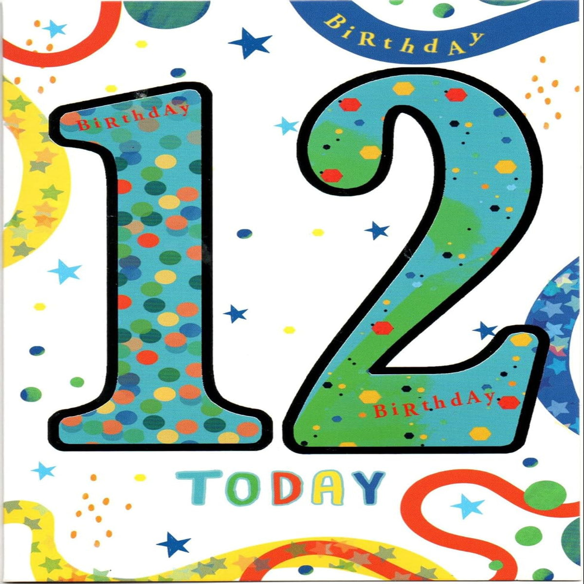 12th Birthday Card for Boy | Happy 12th Birthday Greeting Card - 19 x 13 cm