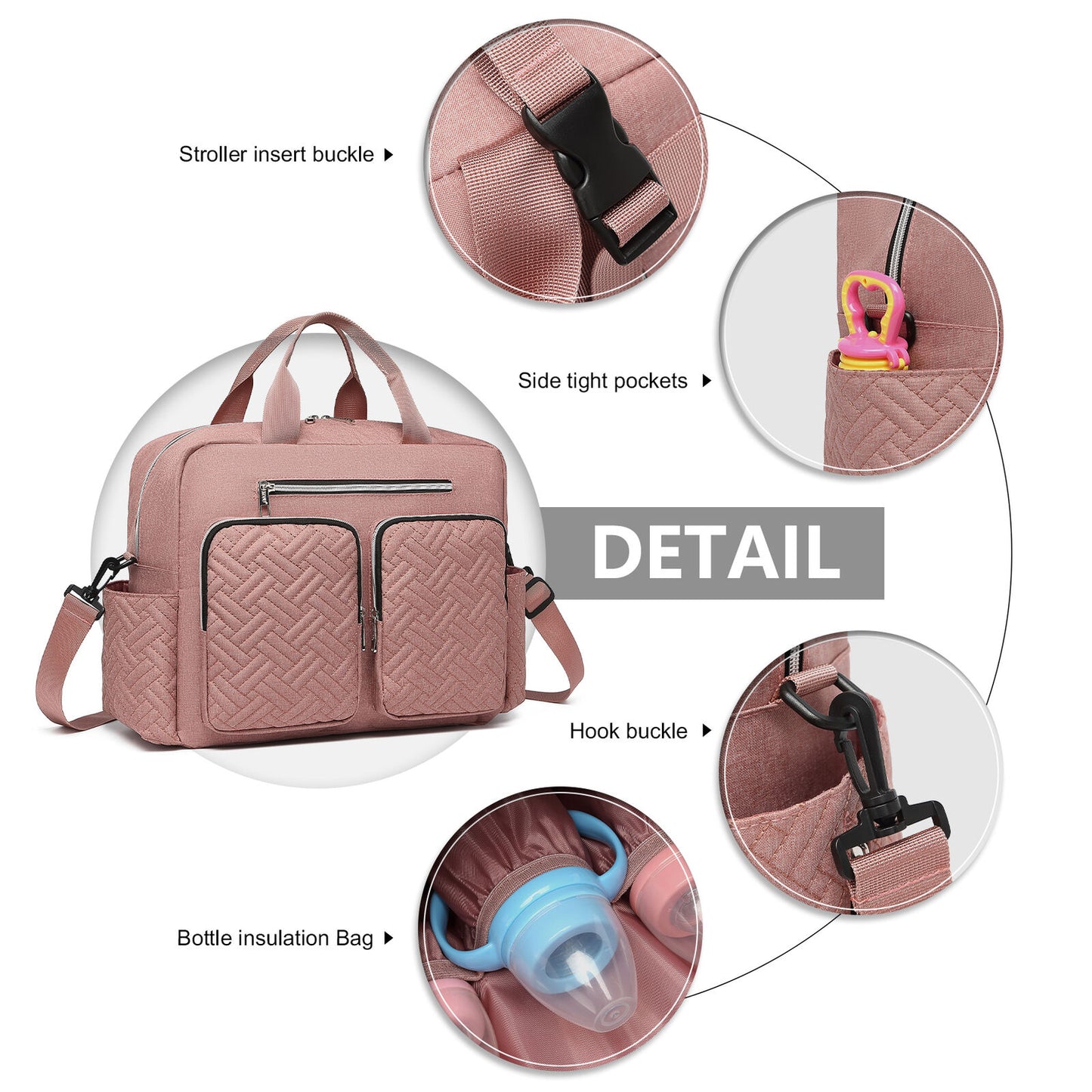 π₯ Large Mummy Changing Shoulder Travel Bag Hospital Baby Nappy Tote Handbag
