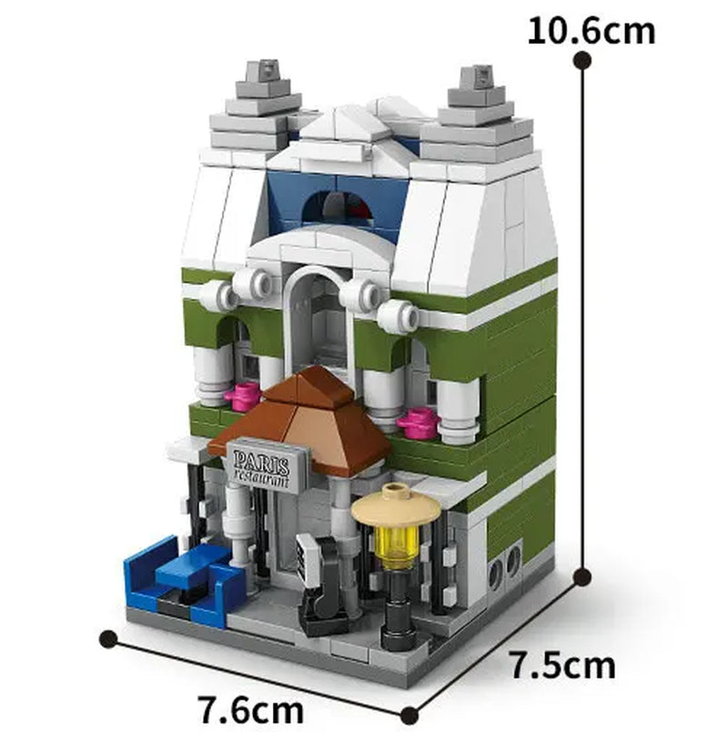 House Building Blocks Mini City Store Street View Snack Street Children'S Toys Boys and Girls Gifts Compatible with Lego
