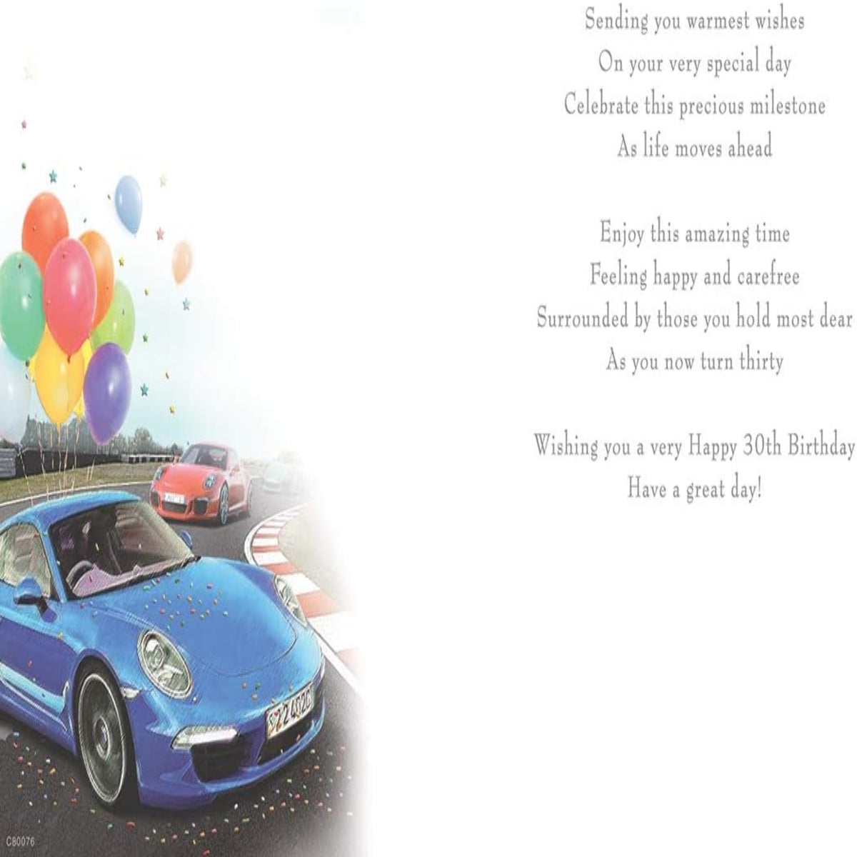 30th Birthday Card for Him – Milestone Age 30 Greeting Card - Regal Publishing - 9 x 6 inches