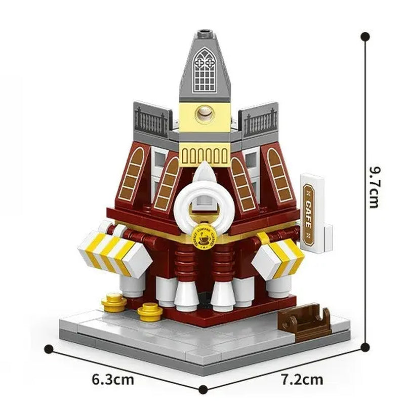 House Building Blocks Mini City Store Street View Snack Street Children'S Toys Boys and Girls Gifts Compatible with Lego