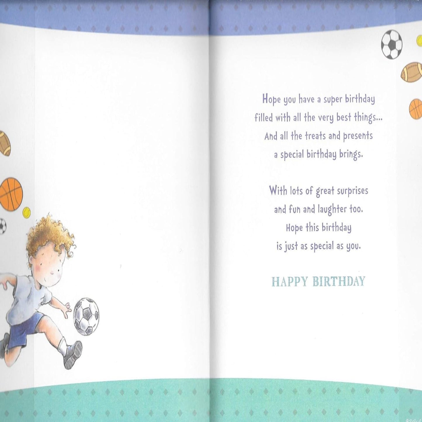 5th Birthday Card for Son – Age Five Card with Badge - 9 x 6 inches