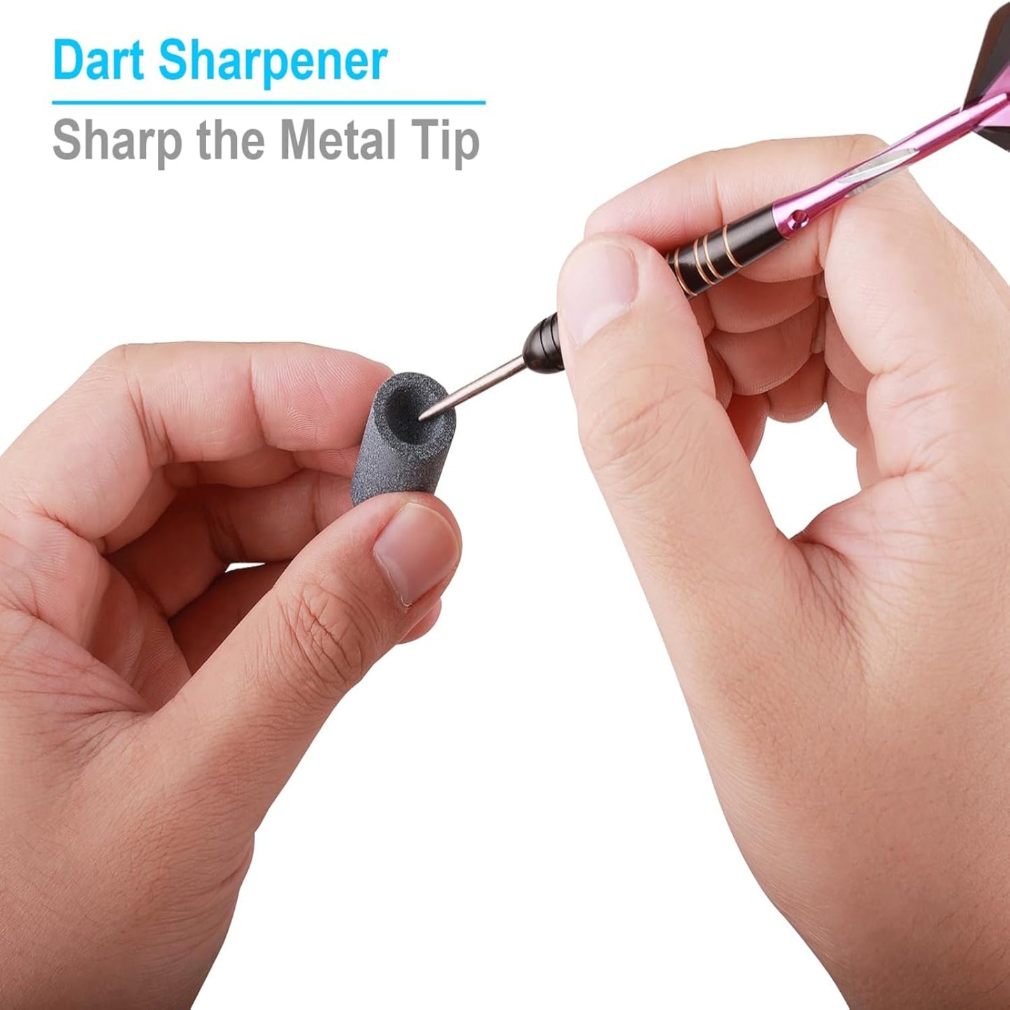 3 Pack Steel Tip Darts Set 23 Grams Darts Metal Tip Set Kit Professional Metal Darts with Sharpener Tool Kit Carrying Case for Dartboard