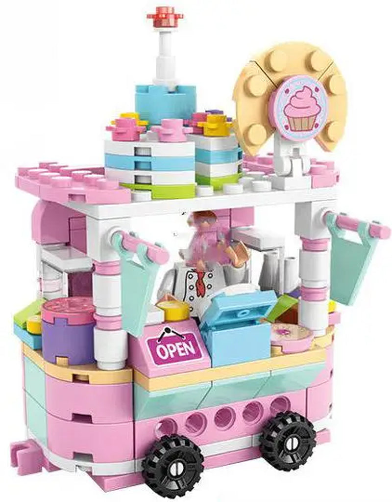 House Building Blocks Mini City Store Street View Snack Street Children'S Toys Boys and Girls Gifts Compatible with Lego
