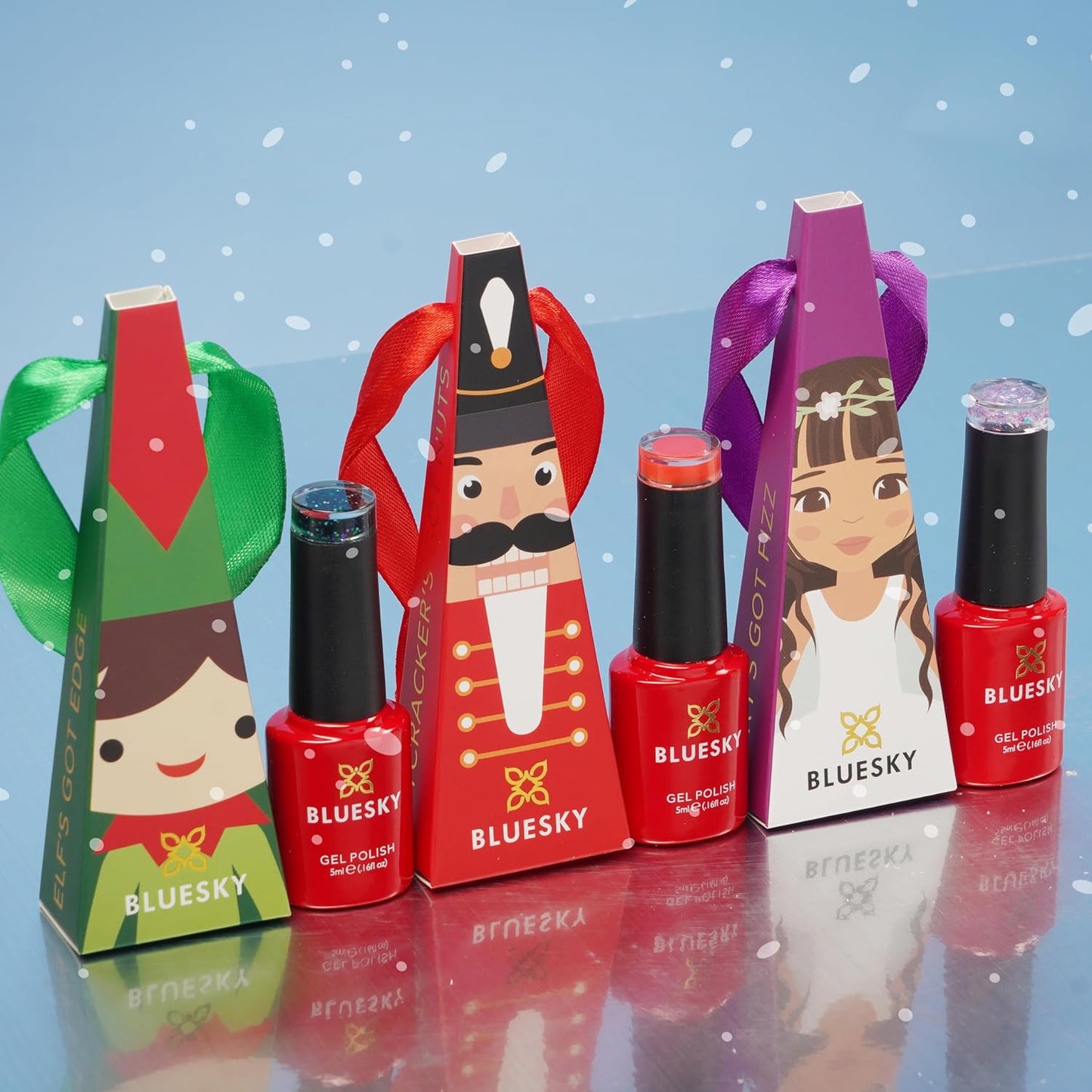 Christmas Exclusive Gel Nail Polish Bauble 5Ml, Fairy'S Got Fizz, Pink Glitter Soak-Off Gel Polish for 21 Day Manicure, Professional, Salon& Home Use, Requires Curing under UV/LED Lamp