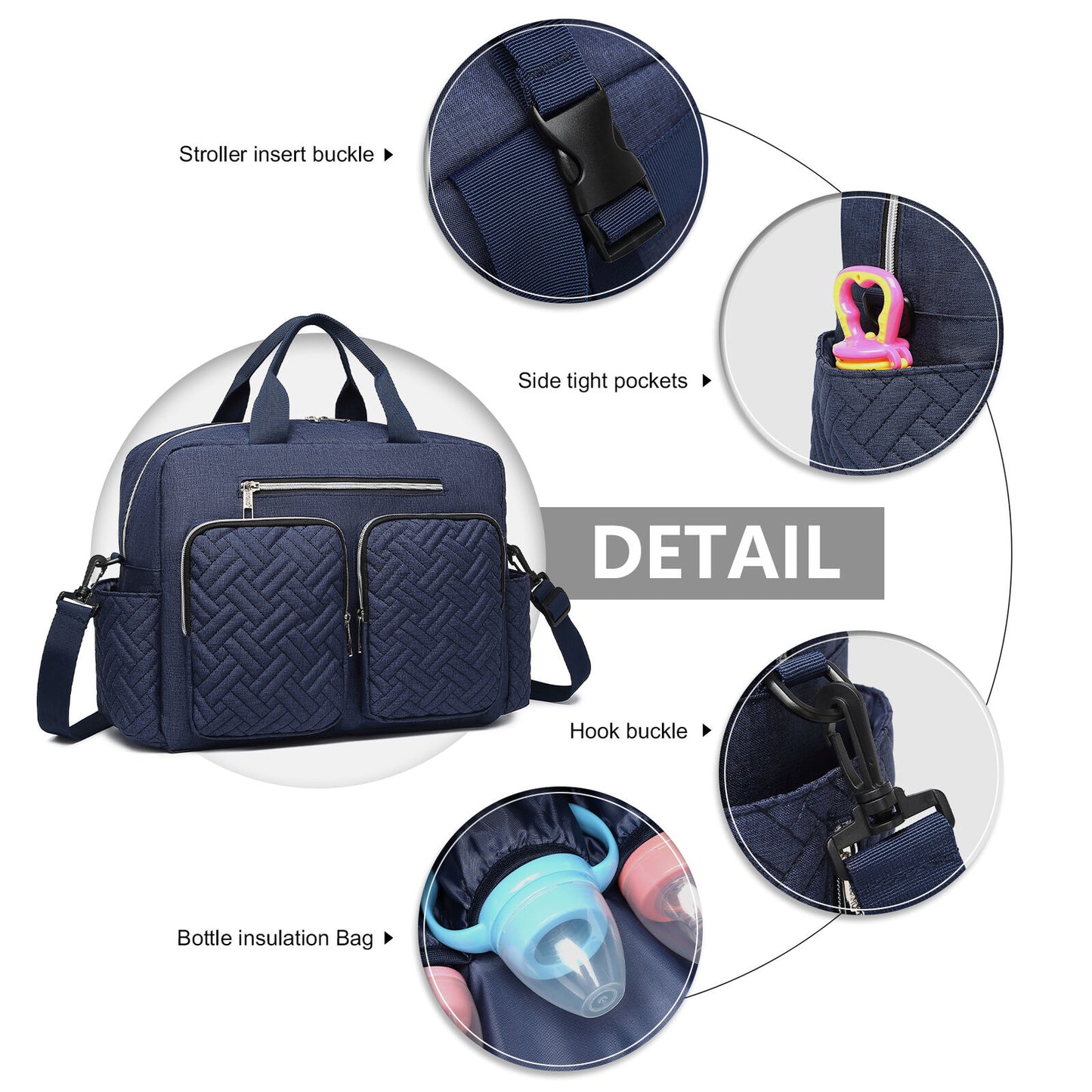 π₯ Large Mummy Changing Shoulder Travel Bag Hospital Baby Nappy Tote Handbag