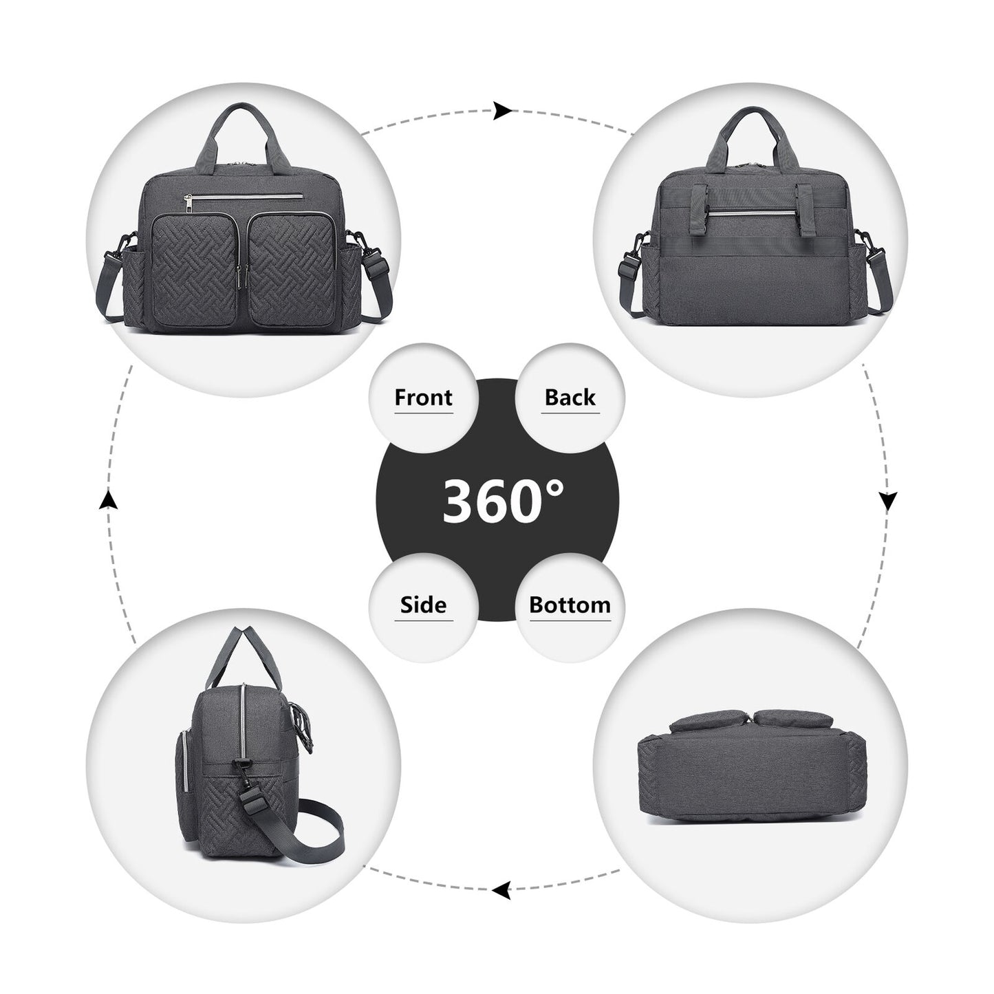 π₯ Large Mummy Changing Shoulder Travel Bag Hospital Baby Nappy Tote Handbag