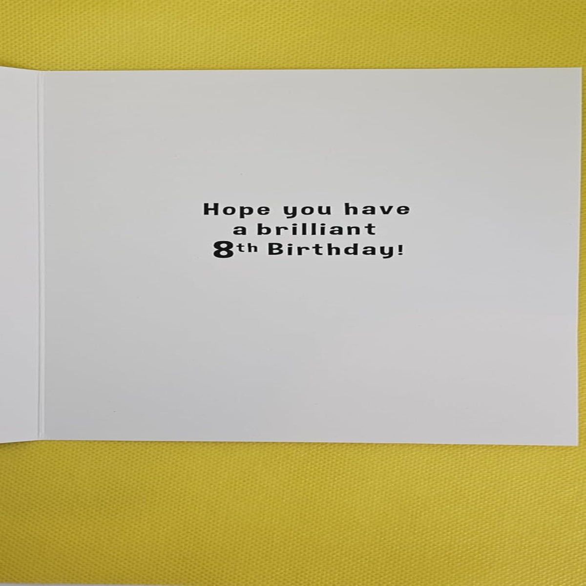 8th Birthday Card for Girl with Envelope - 13 x .4 x 19 cm