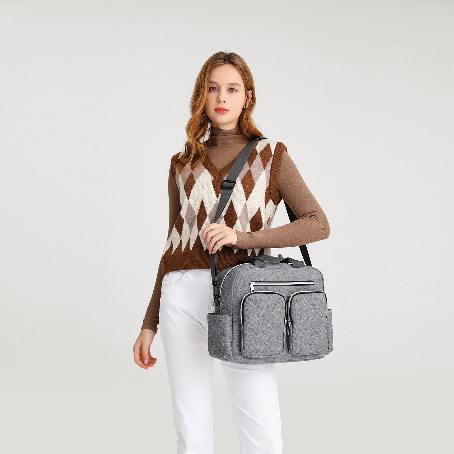 π₯ Large Mummy Changing Shoulder Travel Bag Hospital Baby Nappy Tote Handbag