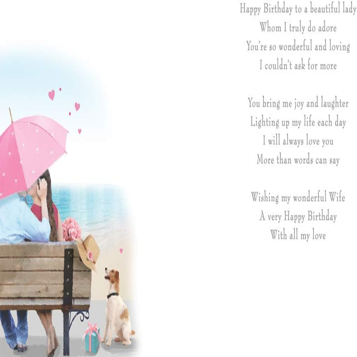 Birthday Card for Wife - Regal Publishing - 9 x 6 inches
