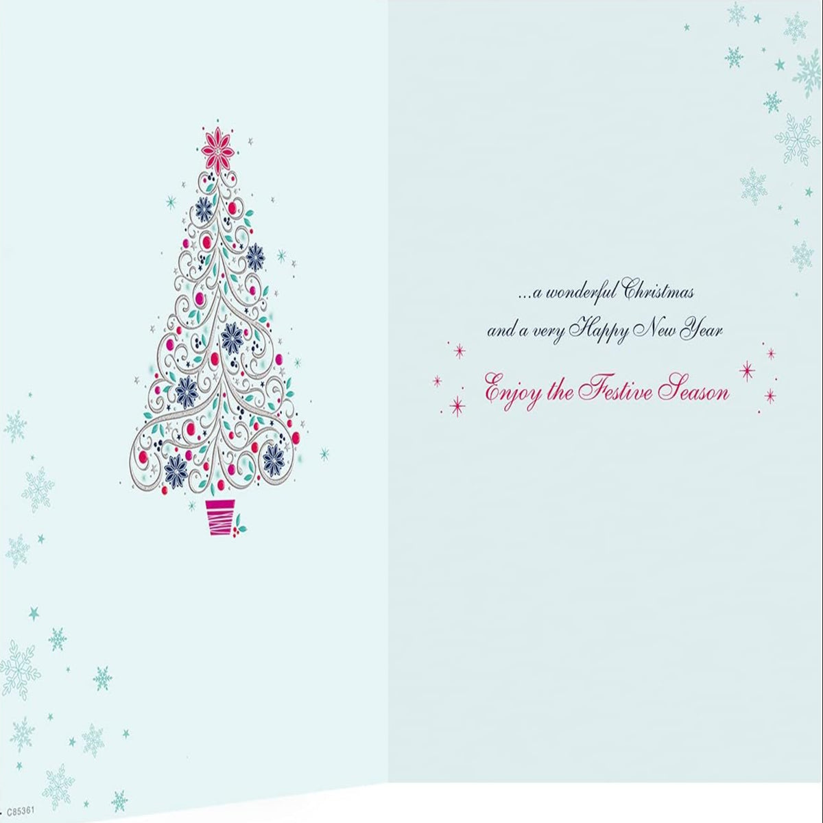Christmas Card for Aunt & Uncle – Traditional Family Christmas Greeting Card - Regal Publishing - 9 x 6 inches
