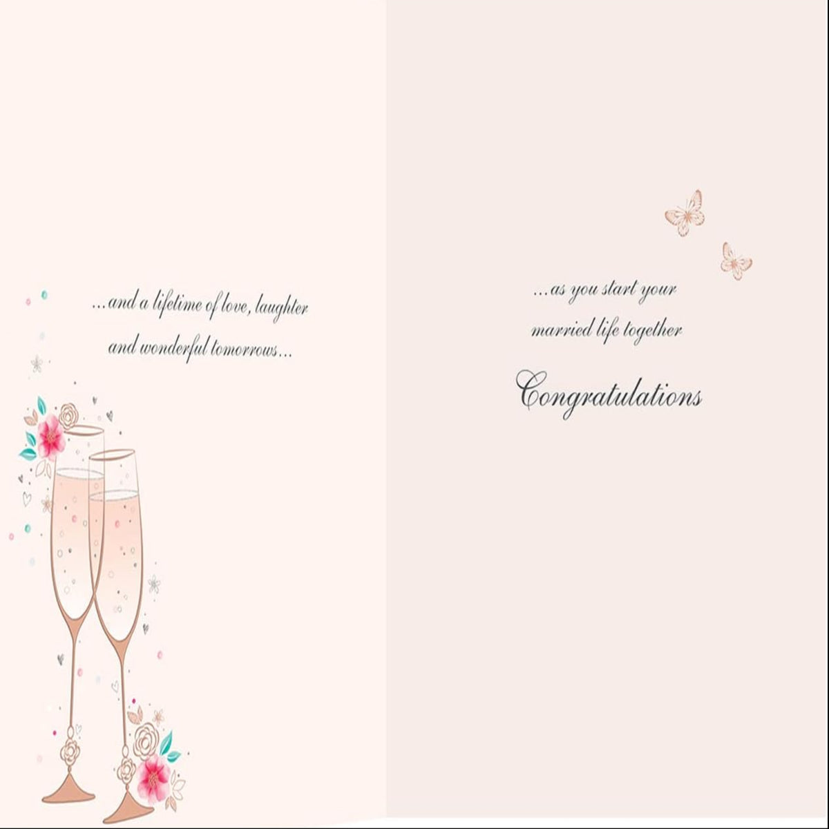 Classic Wedding Card - Regal Publishing - 9 x 6 inches