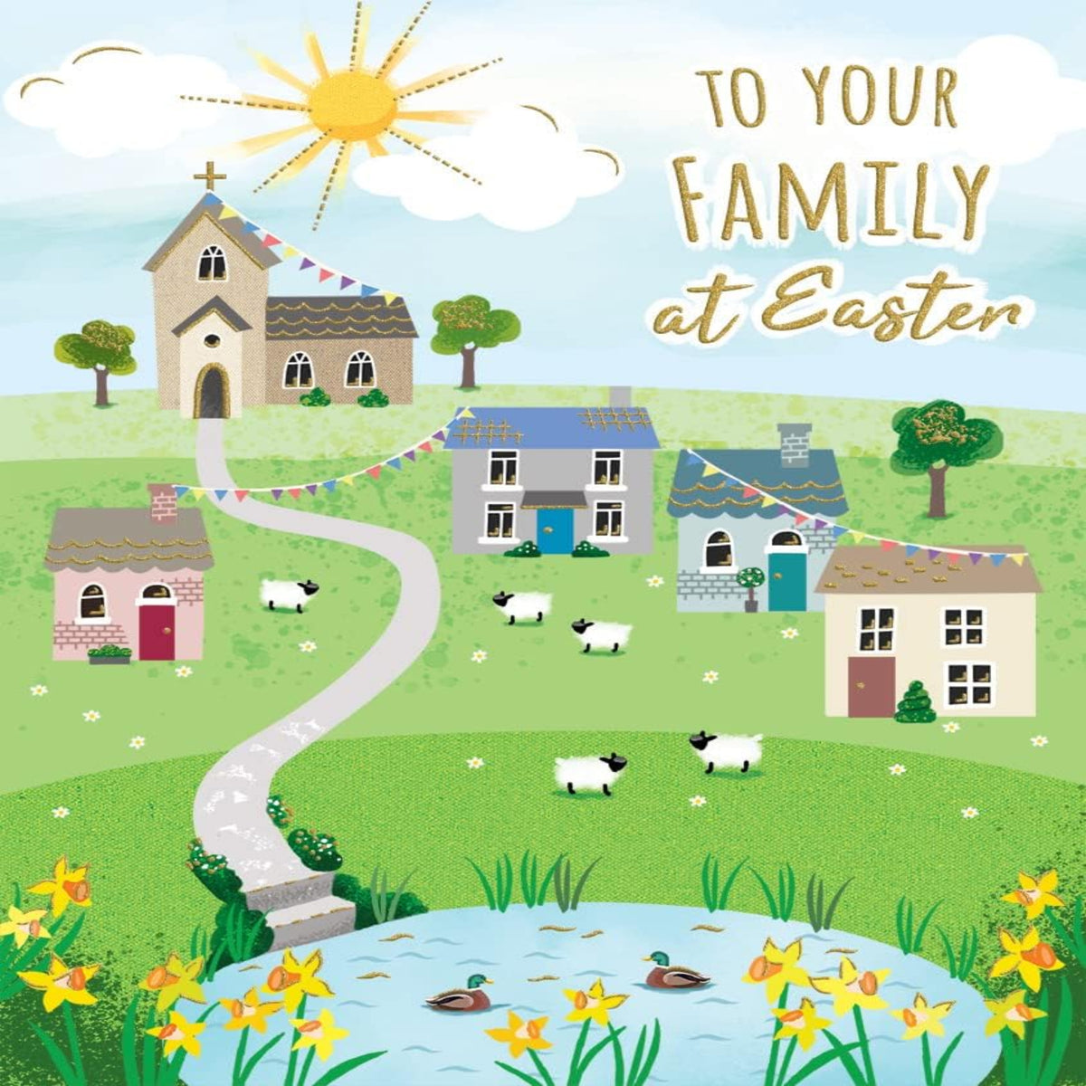 Easter Card for Family - Regal Publishing - 8 x 6 inches
