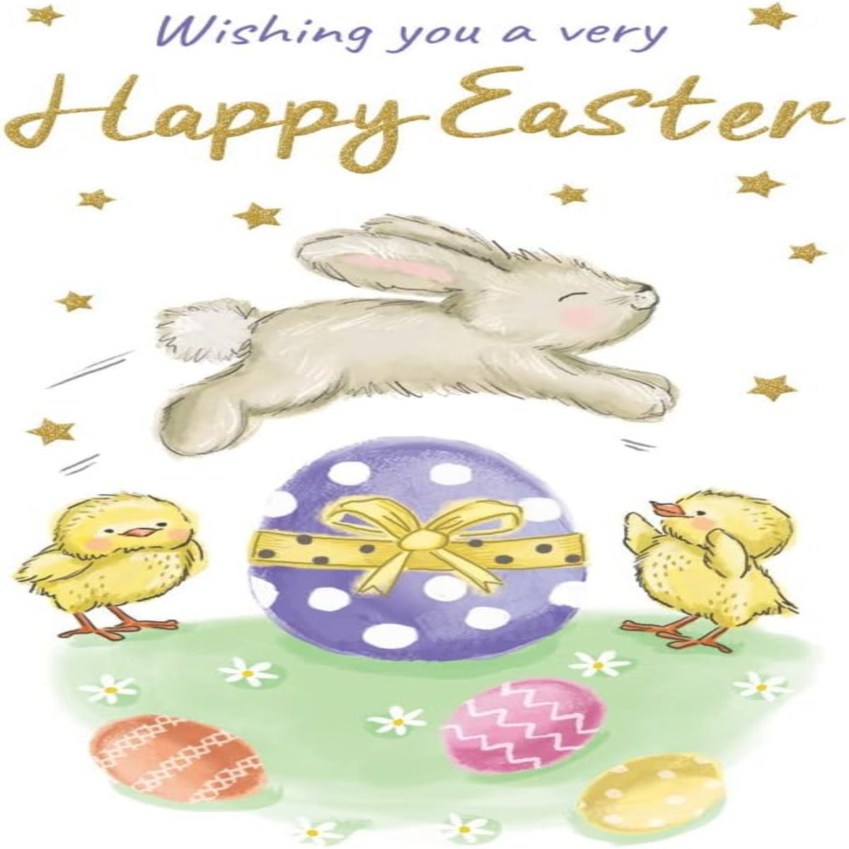 Easter Money Wallet Card with Bunny & Eggs | Easter Greeting Card - Regal Publishing - 95 x 195 mm