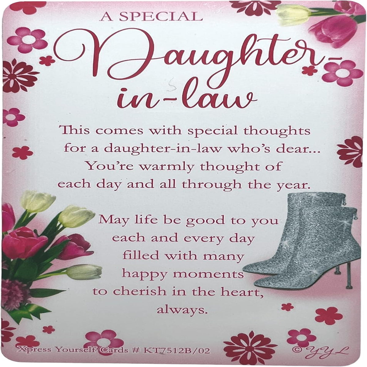 Express Yourself Birthday Card for Daughter-in-Law with Keepsake - 22.8 x 15.3 cm