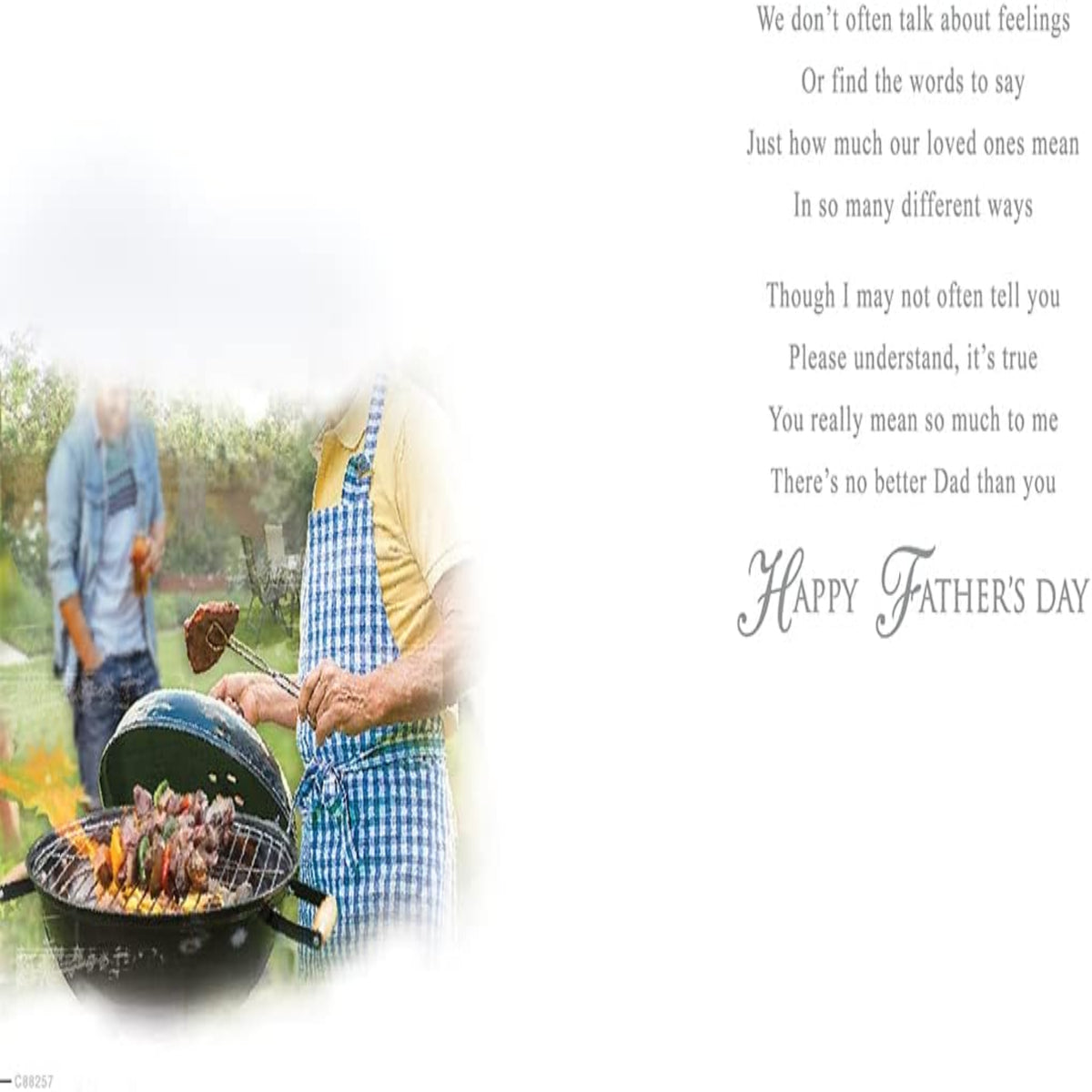 Father's Day Card To A Great Dad From Your Son - 9 x 6 inches
