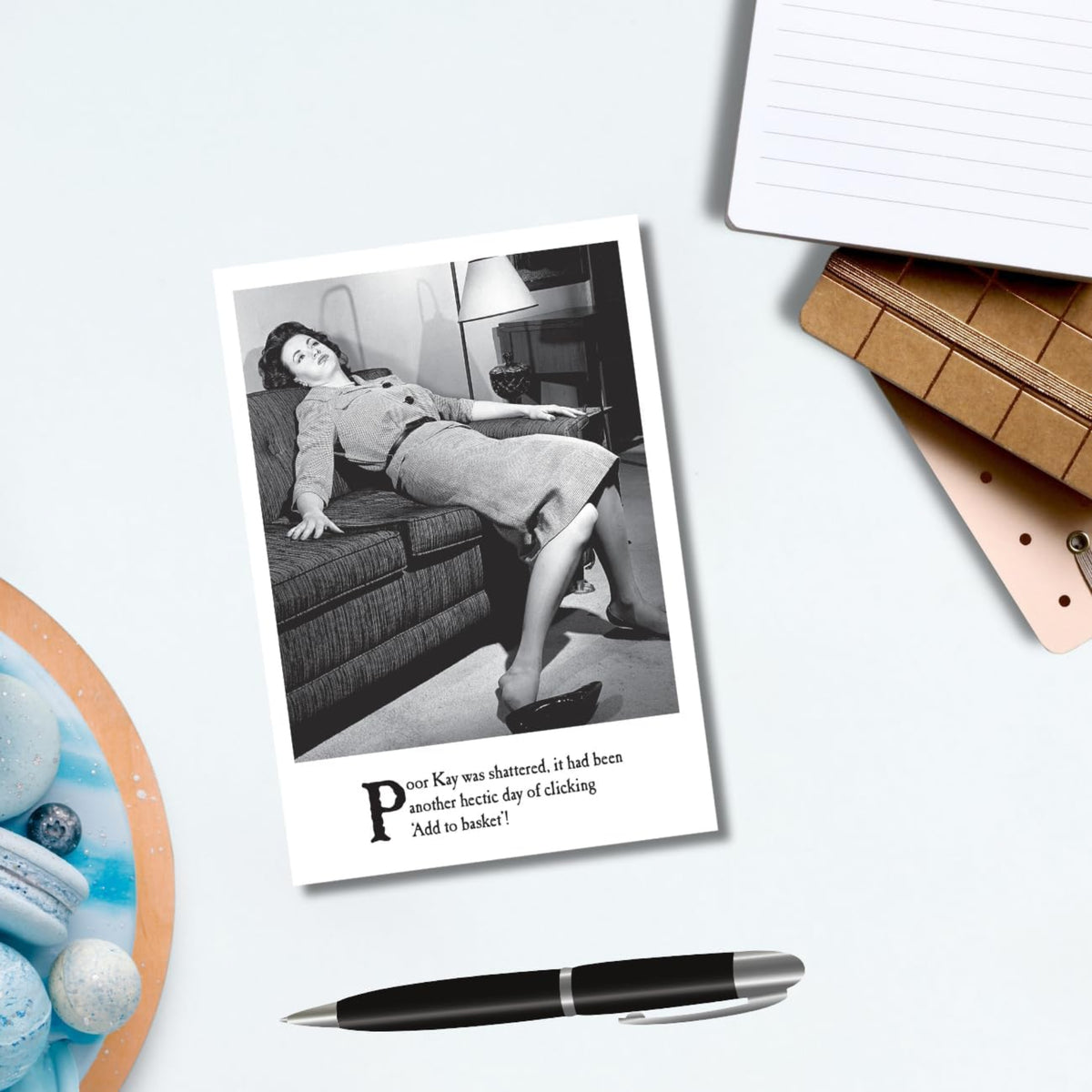 Funny Blank Greeting Card 'Shattered' | Emotional Rescue Photographic Card - 5 x 7 inches