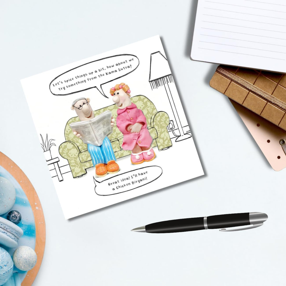 Funny Kama Sutra Birthday Card – “Let’s Spice Things Up” - Spice Modern - 6 x 6 inches