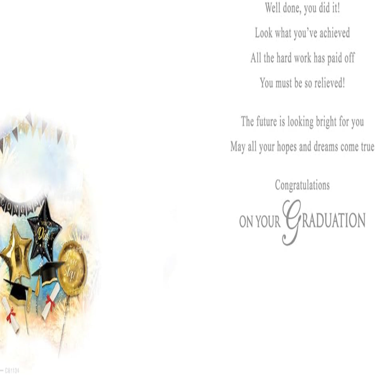 Graduation Congratulations Card – Graduation Greeting Card - Regal Publishing - 8 x 6 inches