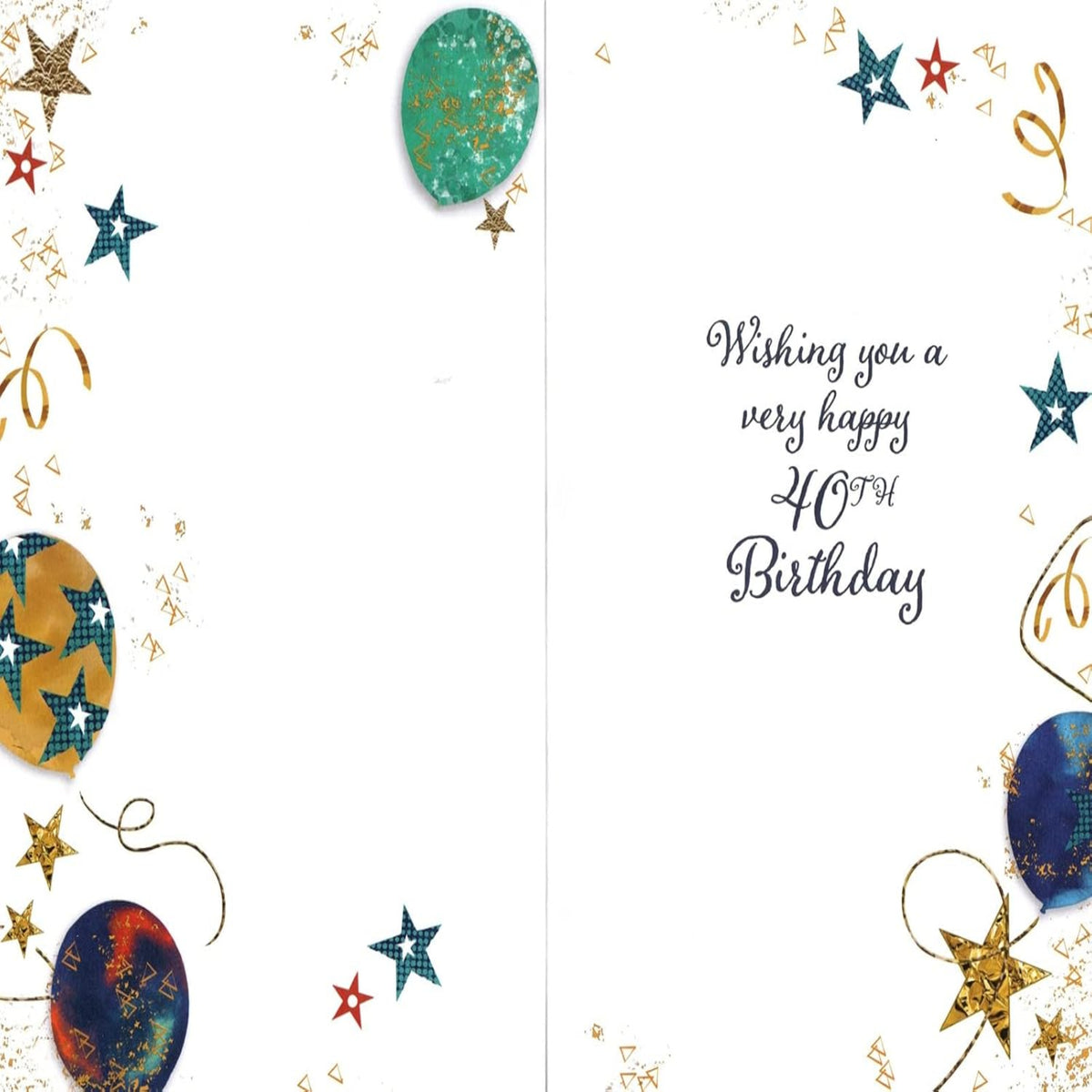 Happy 40th Birthday Card | 40 and Fantastic Greeting Card - 133 x 196mm