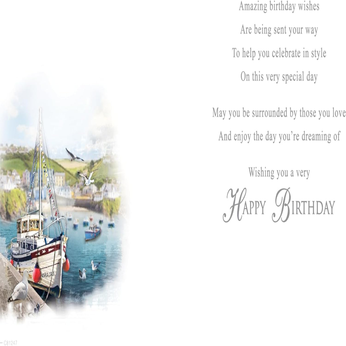 Happy Birthday Card for Him | Regal Publishing Male Birthday Card - Regal Publishing - 8 x 6 inches