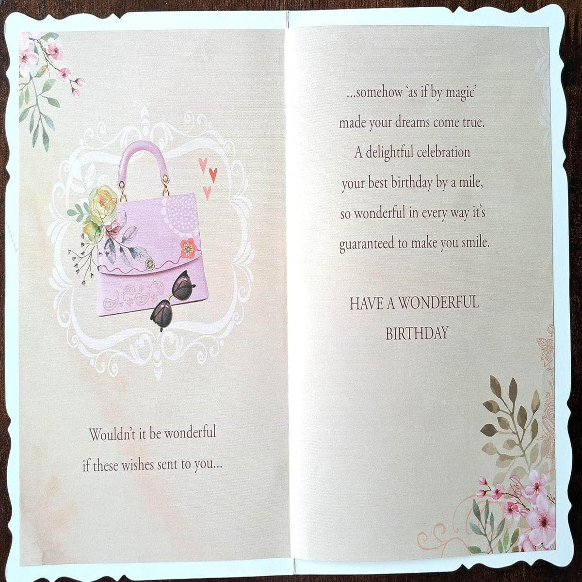 Happy Birthday Card with Lots of Love - 19.6cm x 13.7cm
