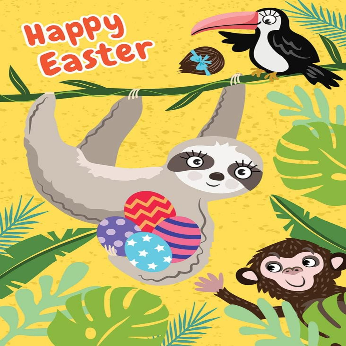 Easter Greeting Card | Happy Easter Card Open - Regal Publishing - 7 x 5 inches