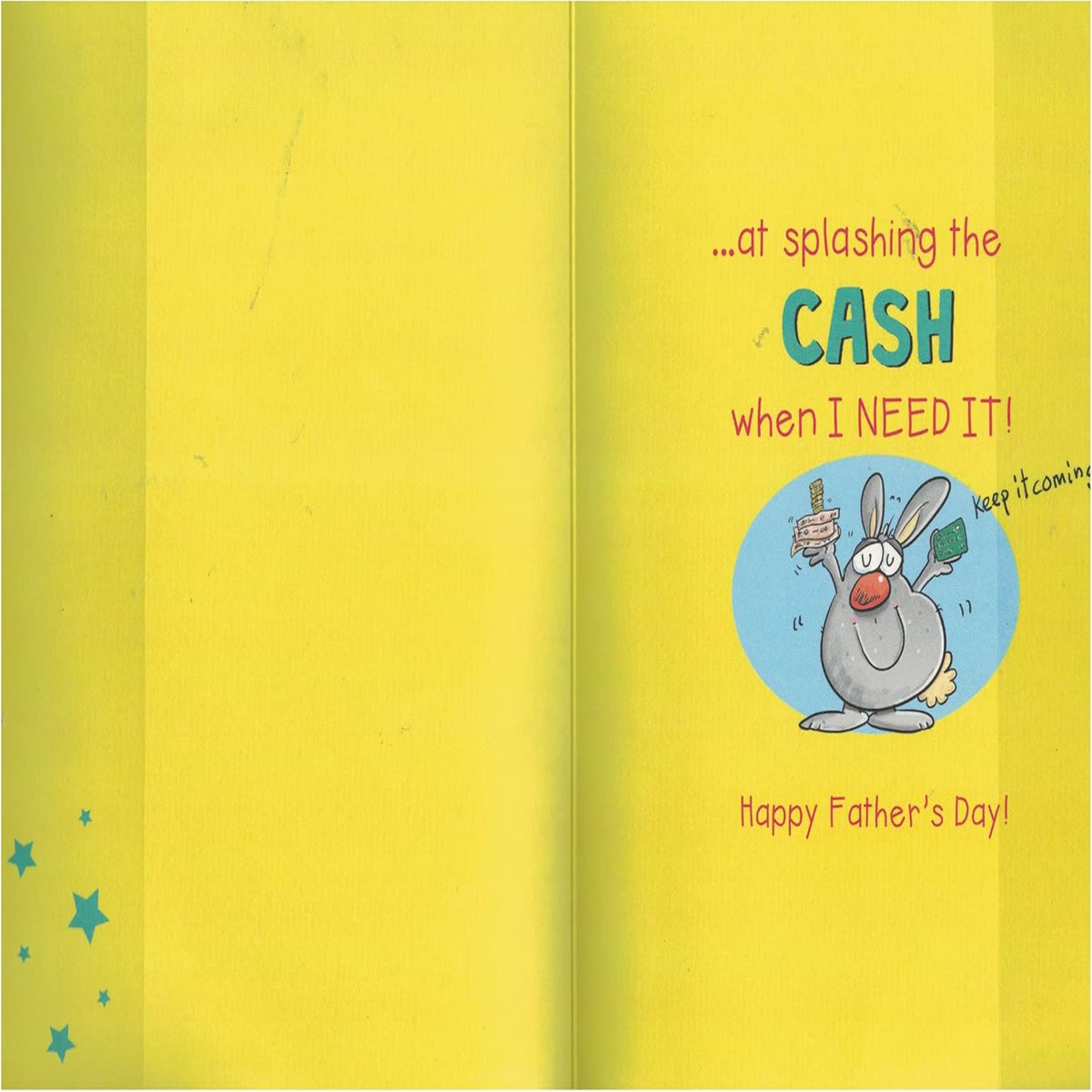 Humour Funny Father’s Day Card for Dad - Regal Publishing - 9 x 6 inches