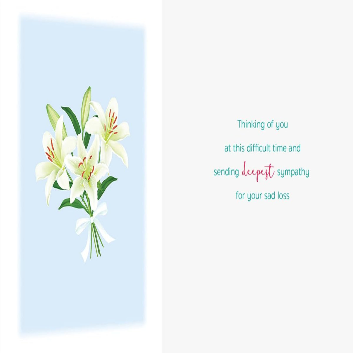 Luxury Deepest Sympathy Card – Koko Designs - Green - 8 x 6 inches