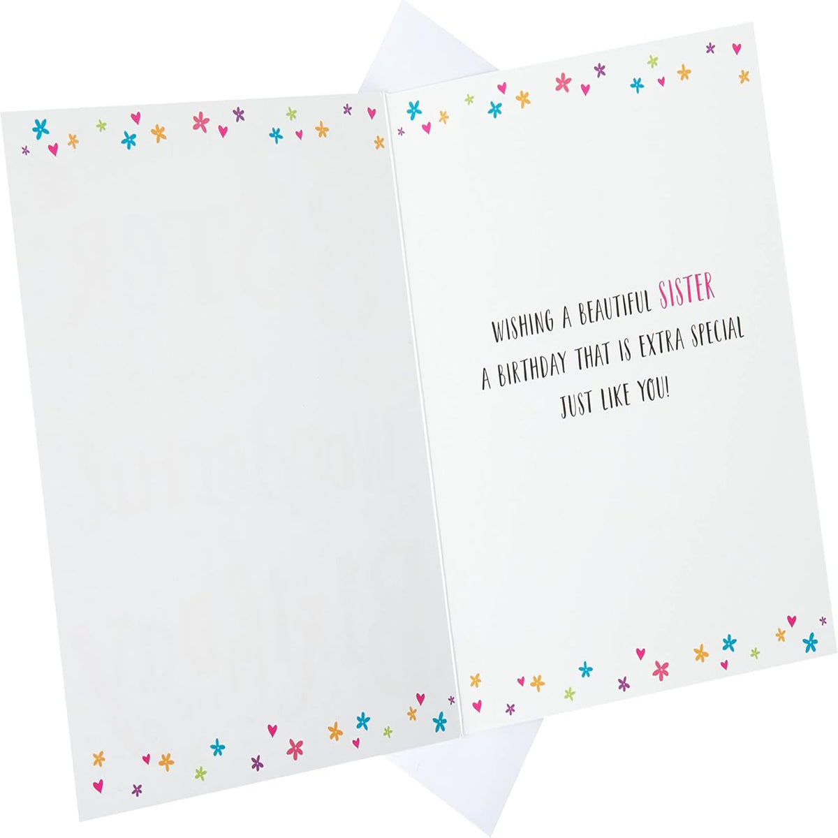 Modern Birthday Card for Sister – Piccadilly Greetings - 8 x 6 inches