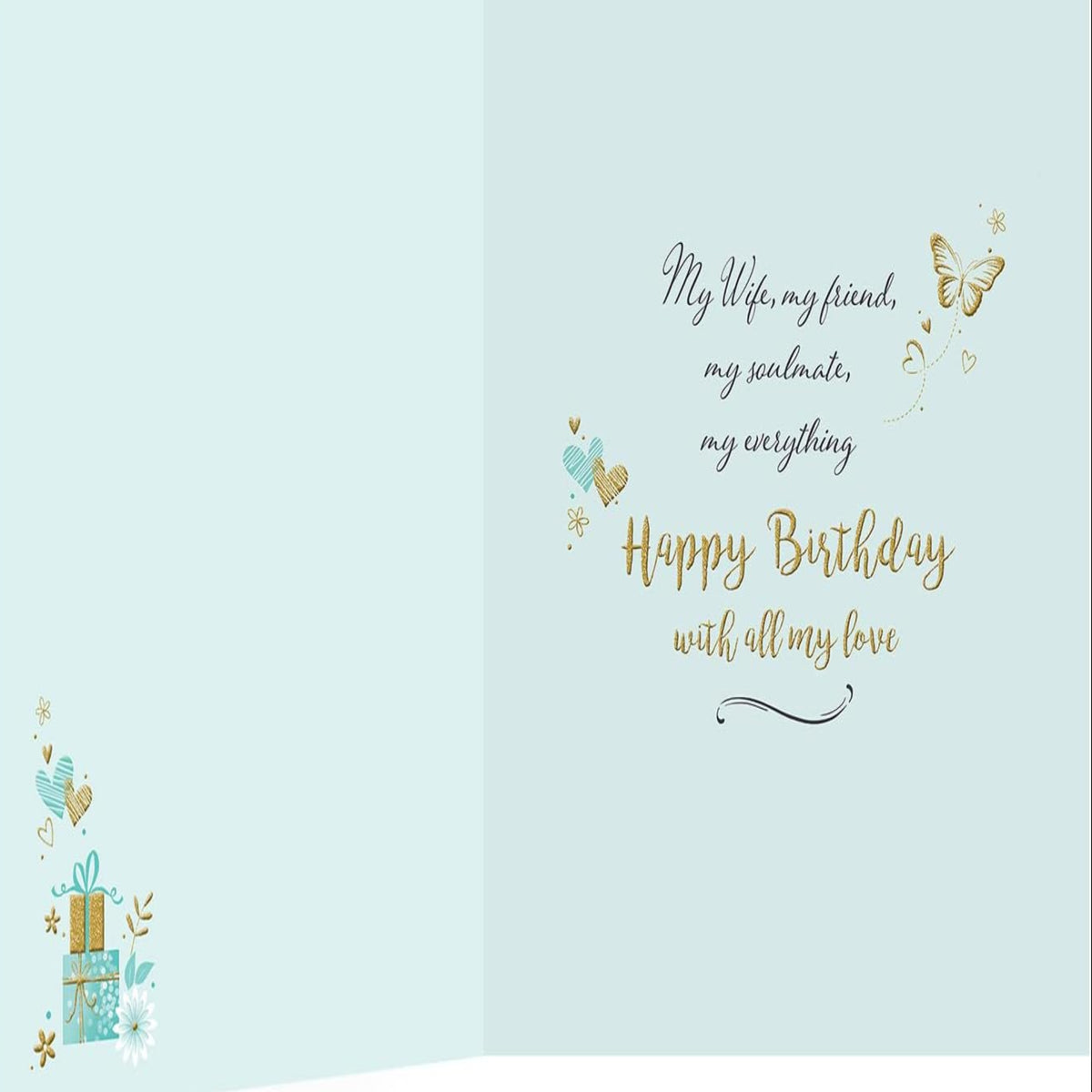 Modern Birthday Card for Wife | Piccadilly Greetings - 8 x 6 inches