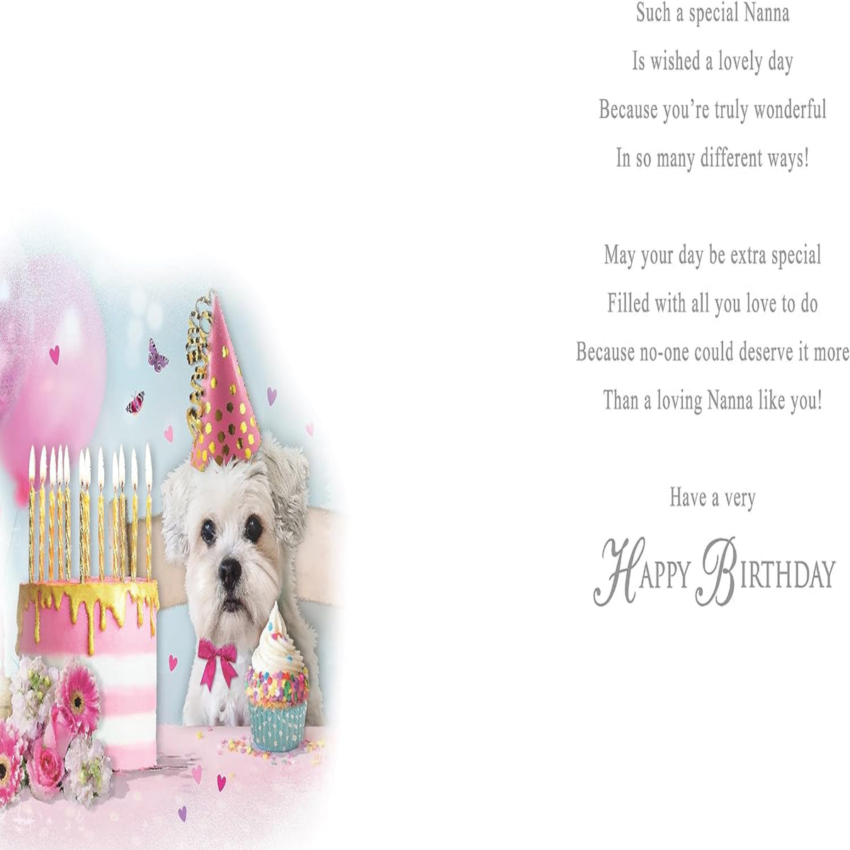 Nanna Birthday Card - Regal Publishing - 9 x 6 inches