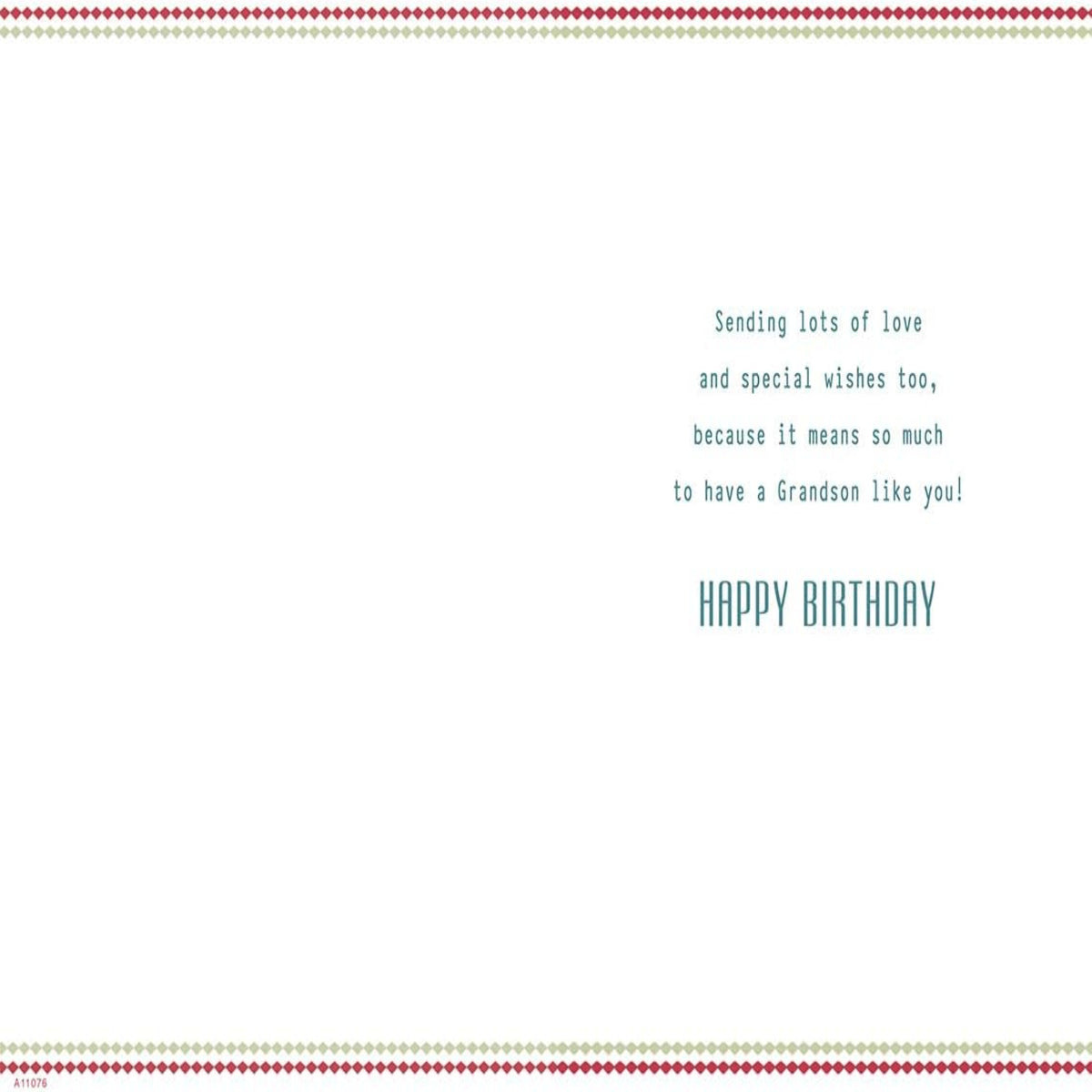 Piccadilly Greetings Colourful Grandson Birthday Card - 9 x 6 inches