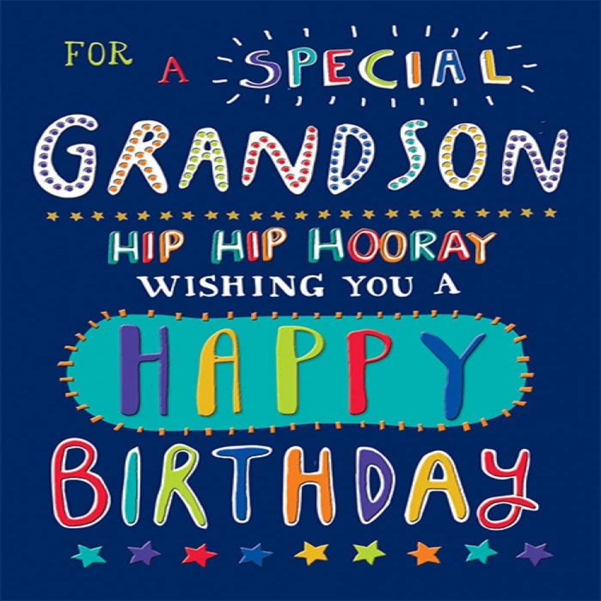 Piccadilly Greetings Traditional Birthday Card for Grandson – 7 x 5 inches