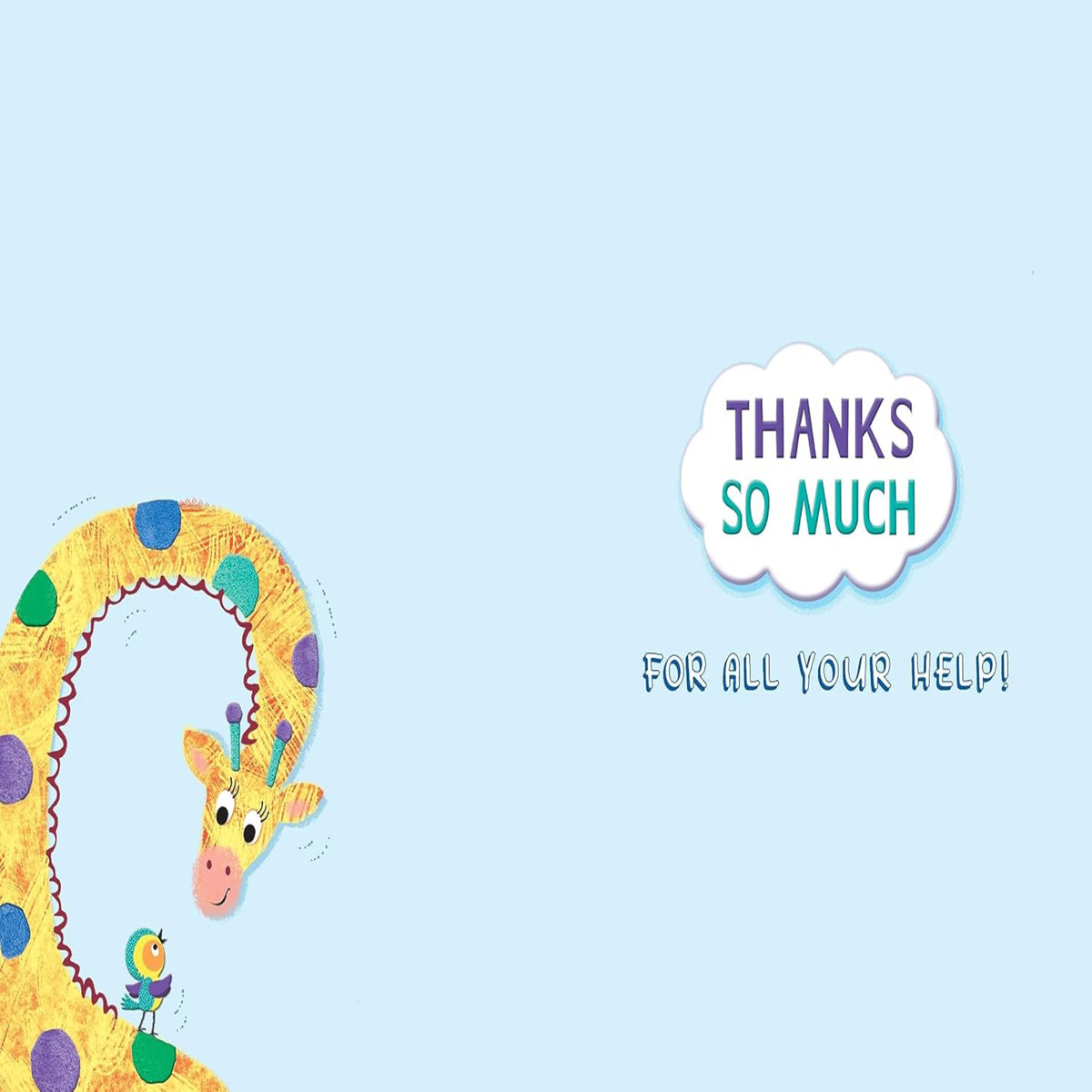 Piccadilly Greetings Thank You Teaching Assistant Card - 7 x 5 inches