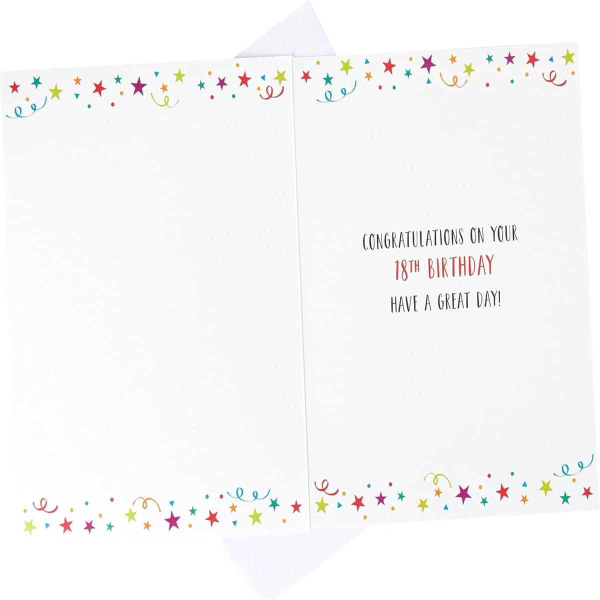 Regal Publishing 18th Birthday Card | Modern Milestone Happy 18th Birthday Card - grey|gold|pink|green|beige - 8 x 6 inches
