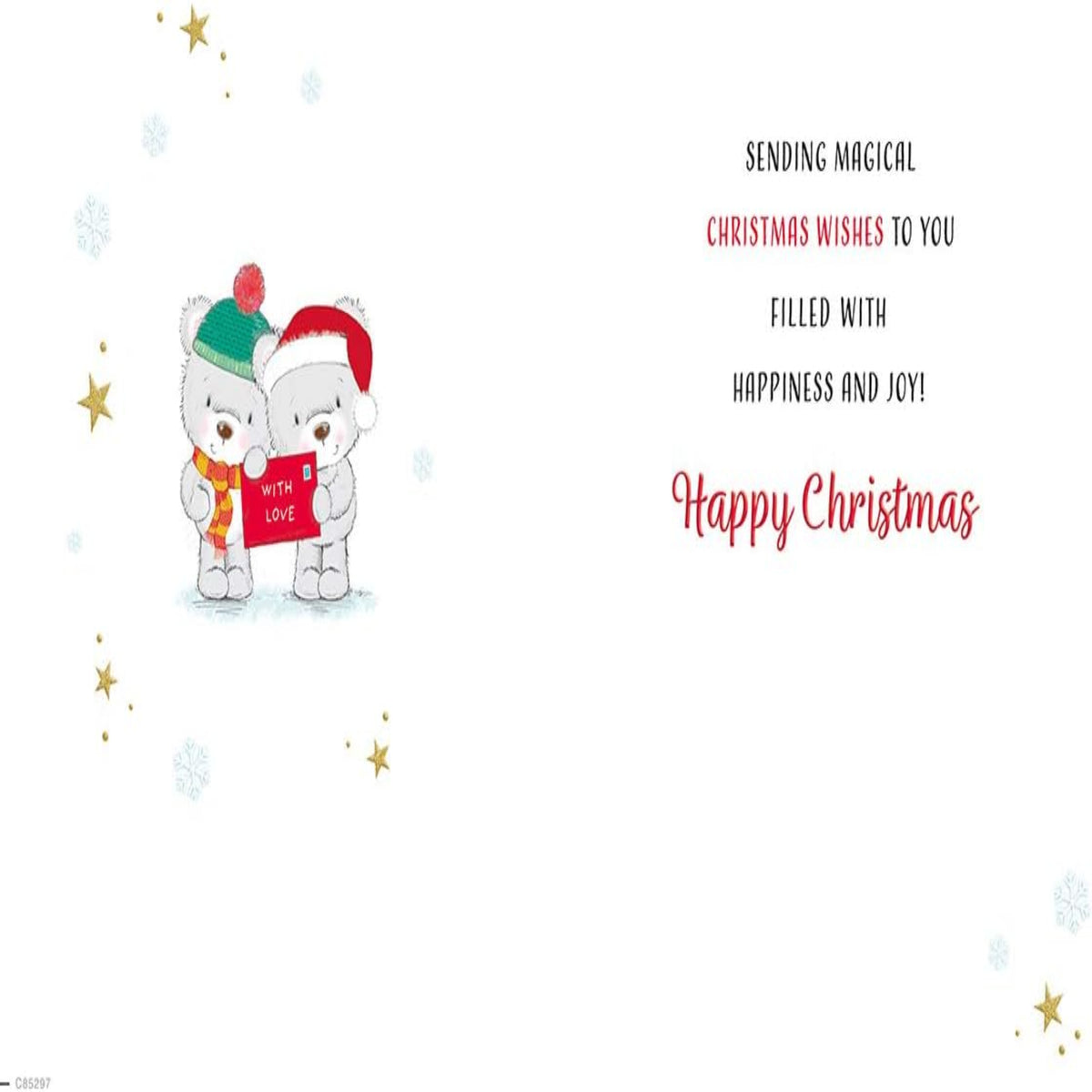 Regal Publishing Cute Christmas Card for Friends - 9 x 6 inches