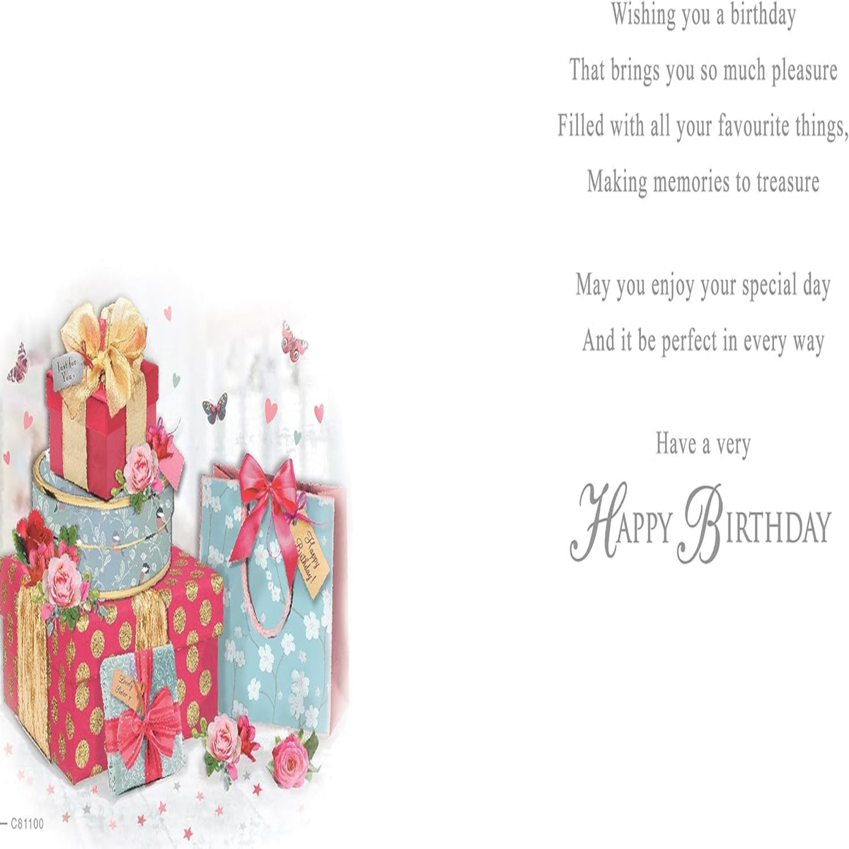Regal Publishing Daughter-in-Law Birthday Card – Traditional - 8 x 6 inches