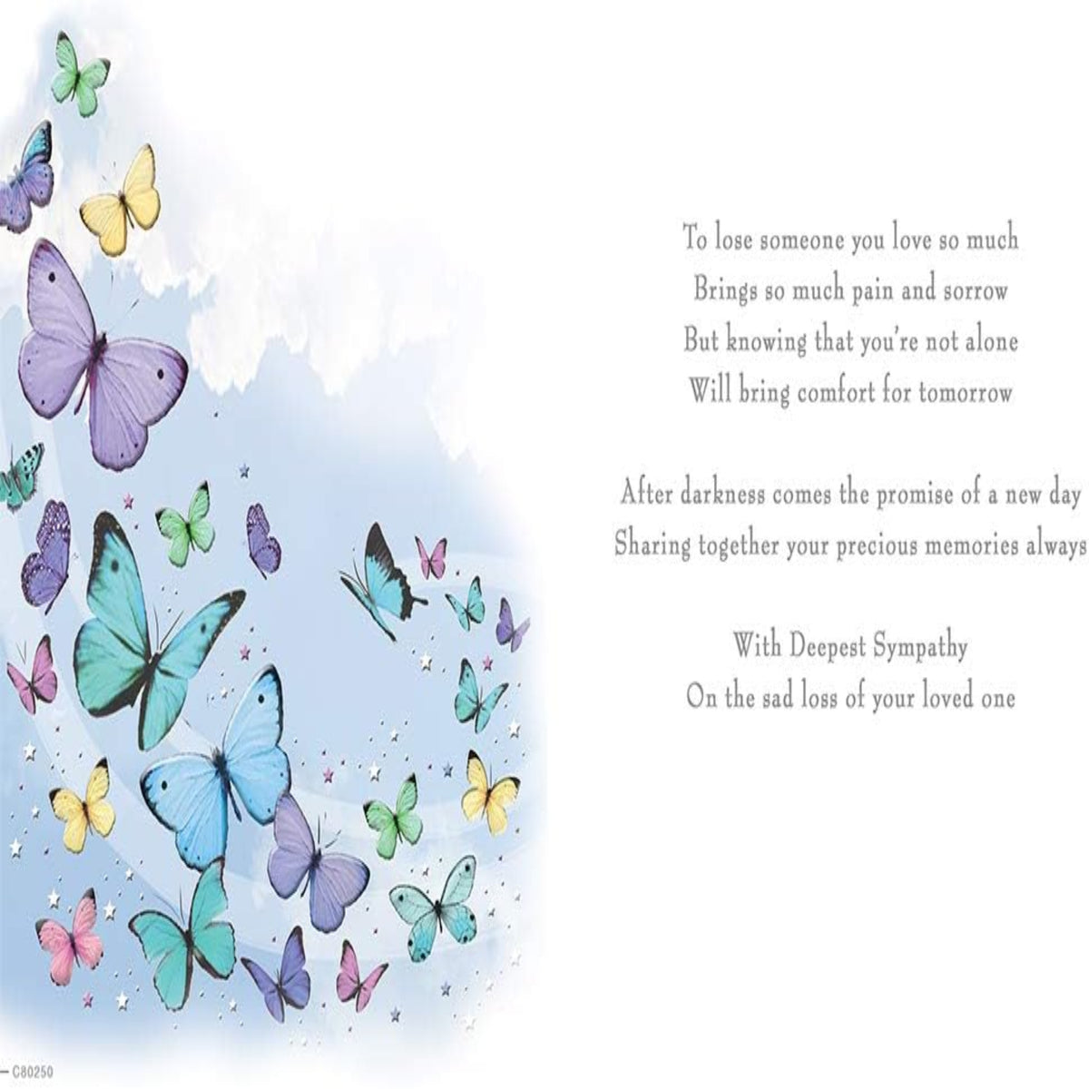 Regal Publishing Sympathy Card for Family - Green - 8 x 6 inches