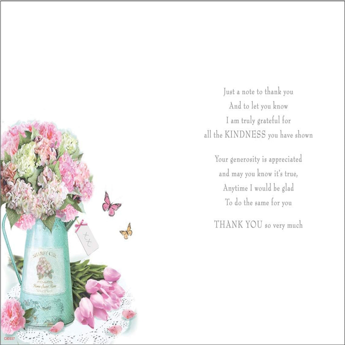 Regal Publishing Thank You Card - 9 x 6 inches