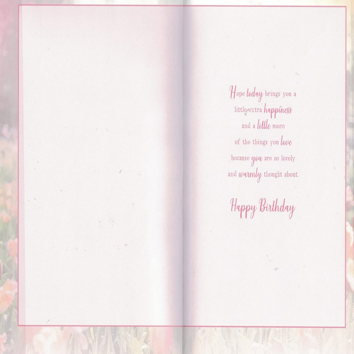 Sister-in-Law Birthday Card with Heartfelt Verse and Floral Design - 9 x 6 inches