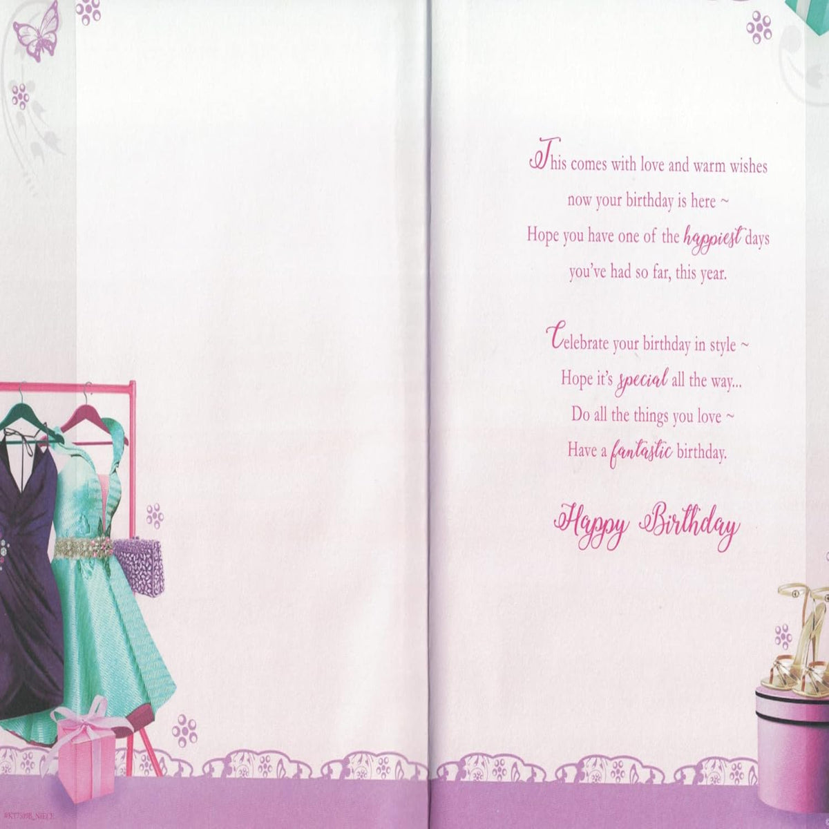 Special Niece Birthday Card – Sentimental Keepsake - 9 x 6 inches