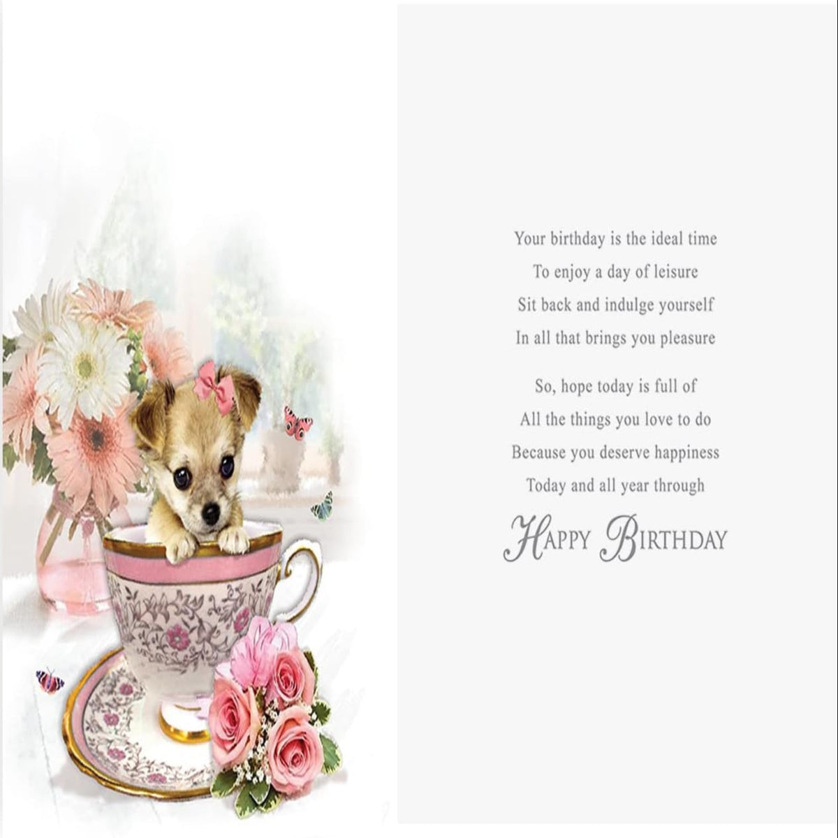 Traditional Birthday Card F - Regal Publishing - 9 x 6 inches