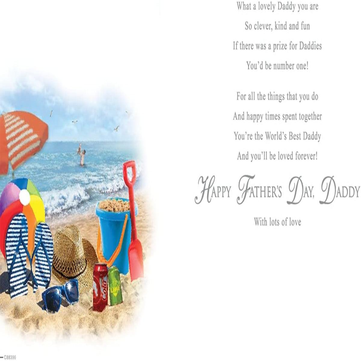 Traditional Father’s Day Card for Daddy - Regal Publishing - 9 x 6 inches