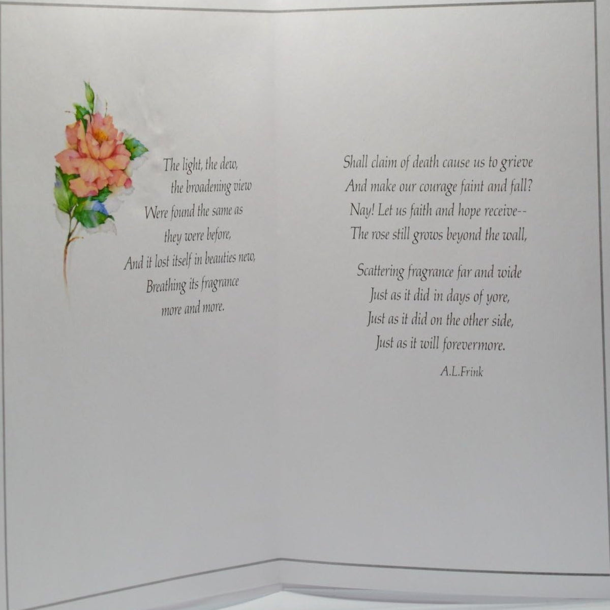 With Deepest Sympathy Card | Thoughtful Condolence Greeting Card - 23cm x 15cm