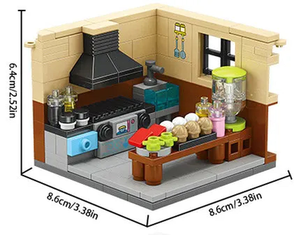 House Building Blocks Mini City Store Street View Snack Street Children'S Toys Boys and Girls Gifts Compatible with Lego