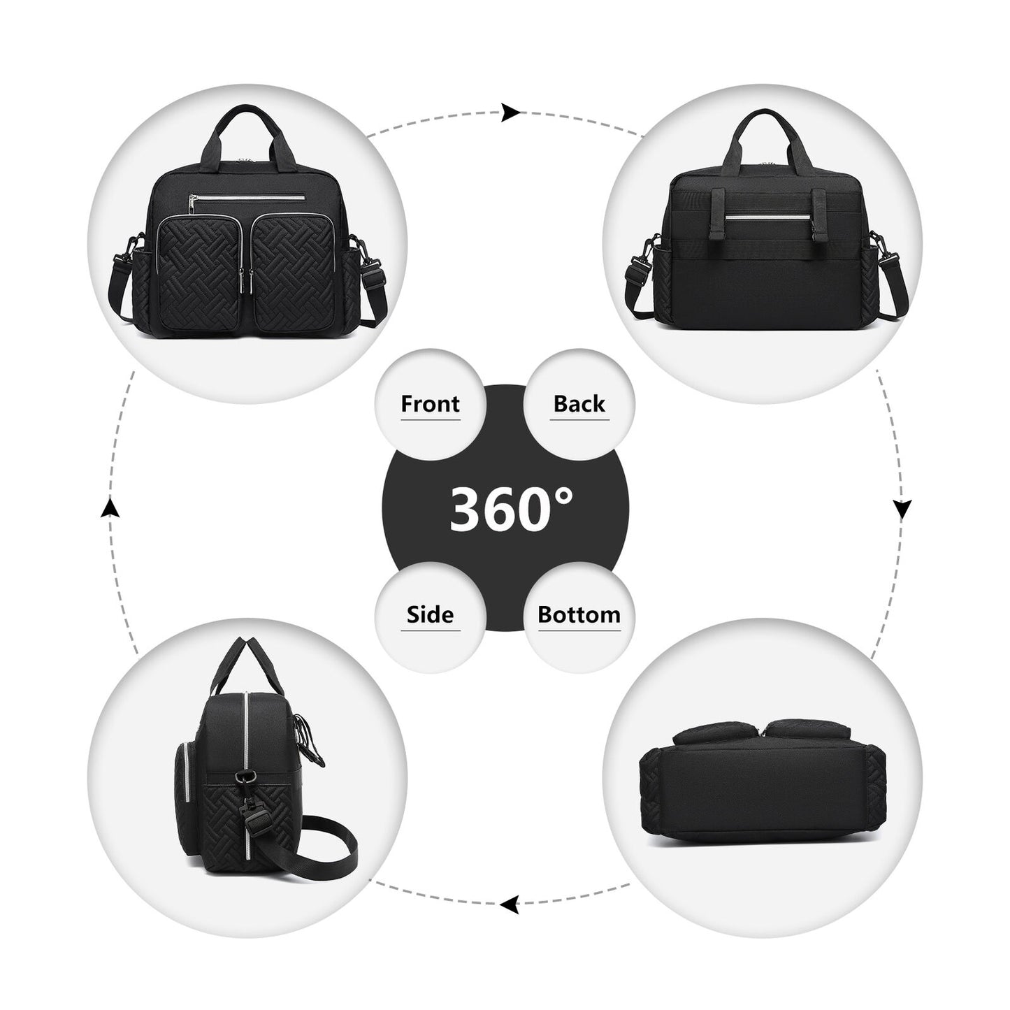 π₯ Large Mummy Changing Shoulder Travel Bag Hospital Baby Nappy Tote Handbag