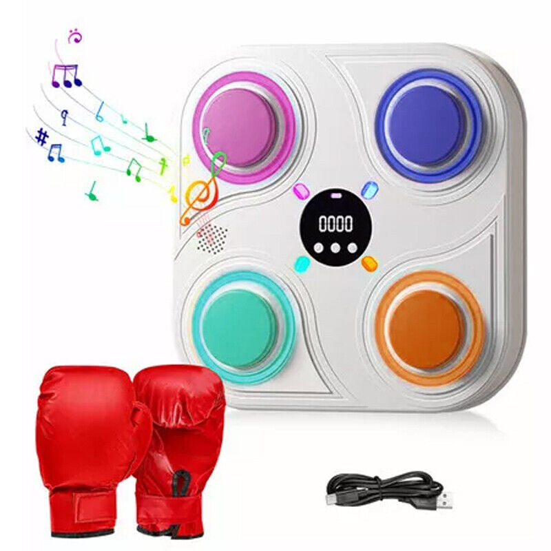 Smart Punching Boxing Electronic Music Machine Home Training Bluetooth with LED.