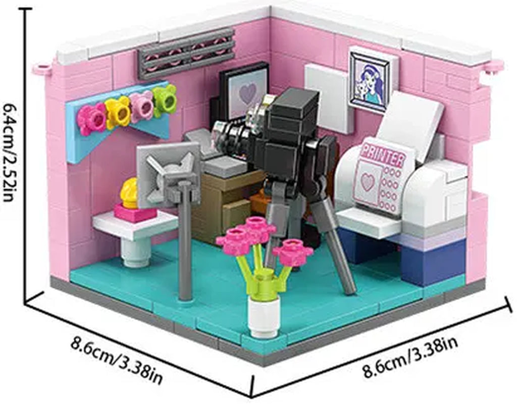 House Building Blocks Mini City Store Street View Snack Street Children'S Toys Boys and Girls Gifts Compatible with Lego